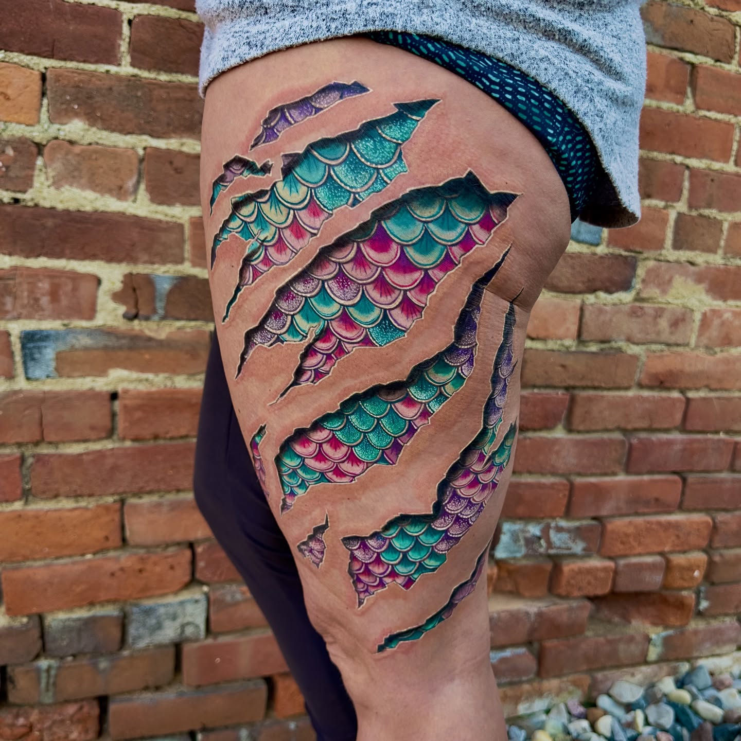 Custom tattoo by Bryn at Crafted Fate Art Collective
