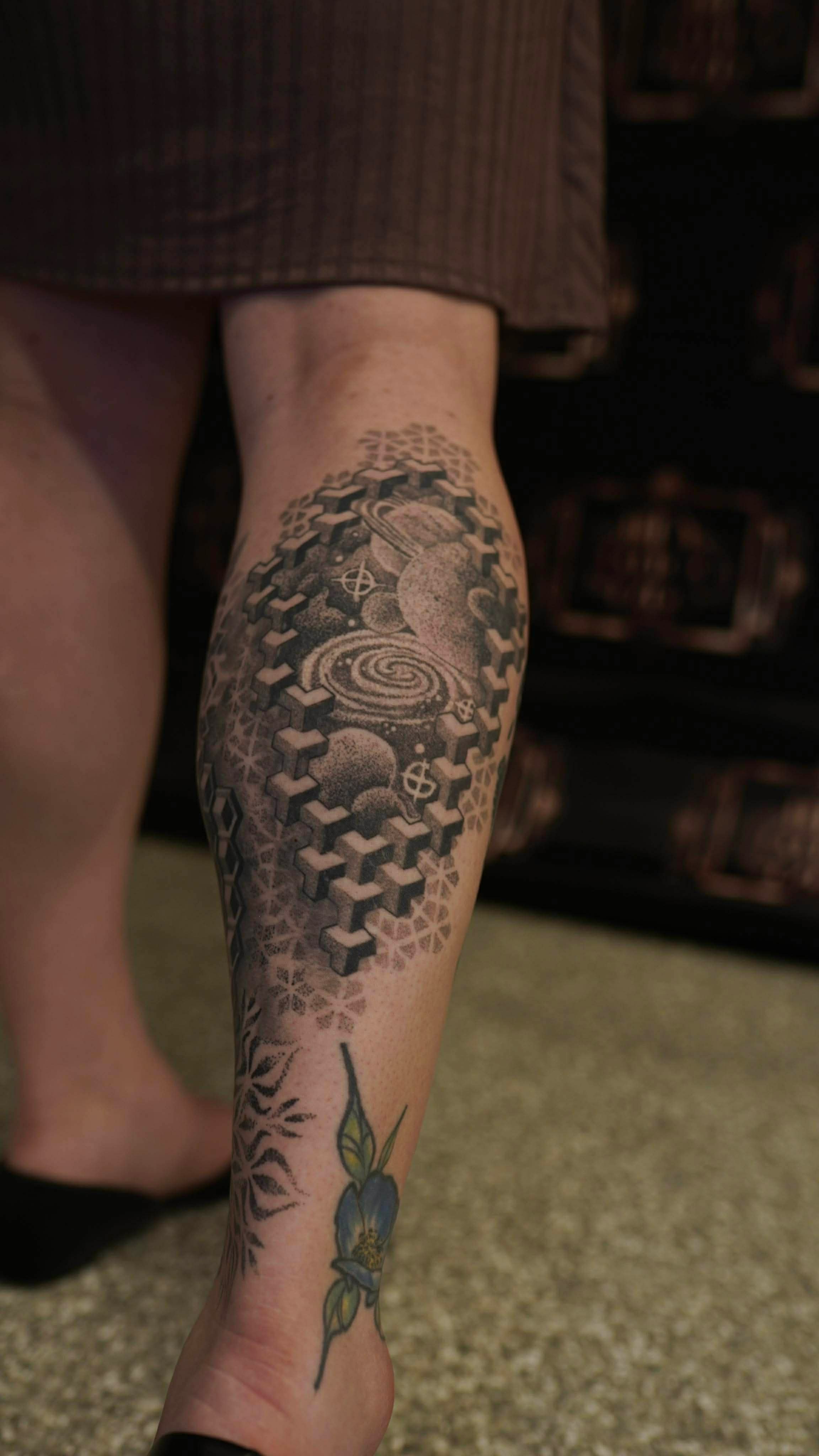 Custom tattoo by Tyce at Crafted Fate Art Collective