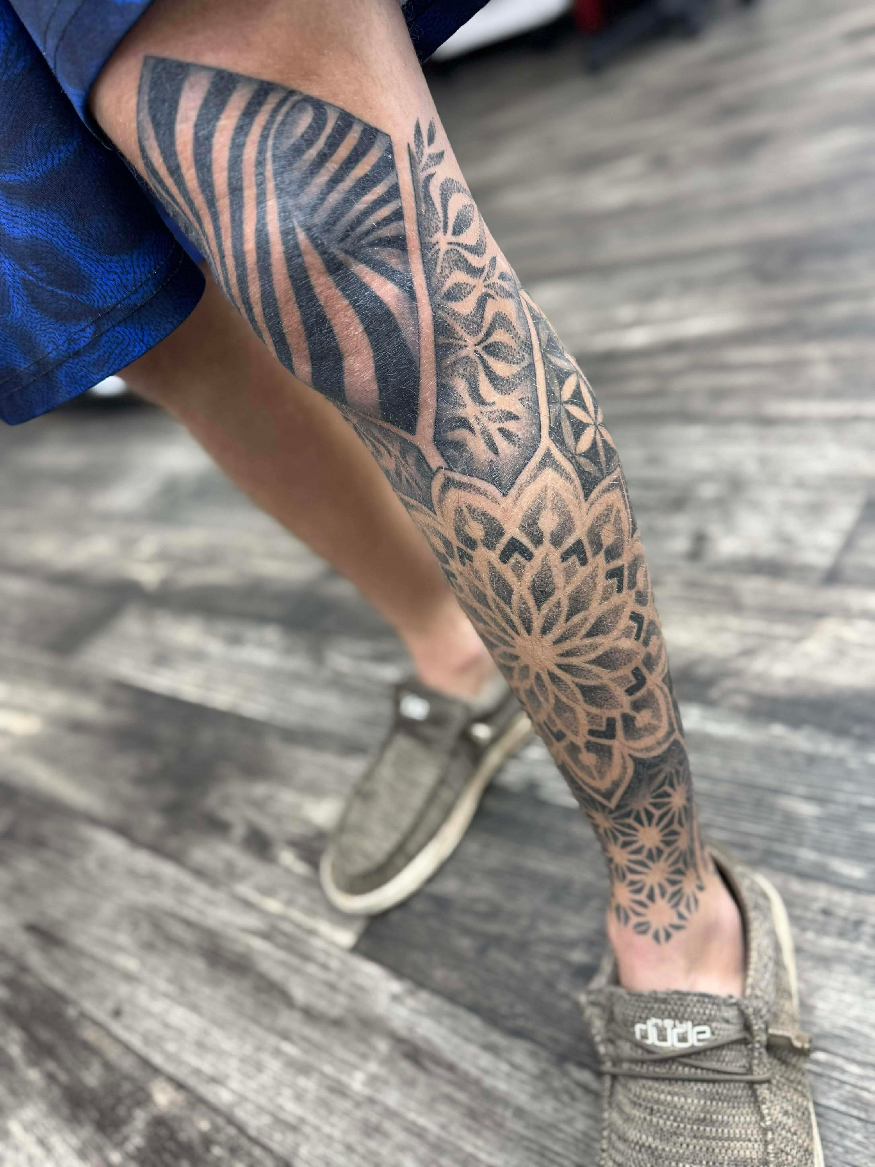 Custom tattoo by Tyce at Crafted Fate Art Collective