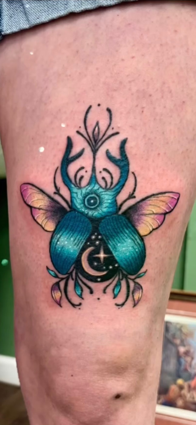 Custom tattoo by Victoria at Crafted Fate Art Collective